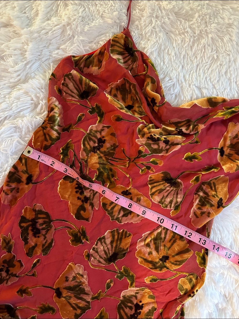 Vintage y2k Betsey Johnson Velvet Burnout Fairy Dress 10 - Picture 6 of 12